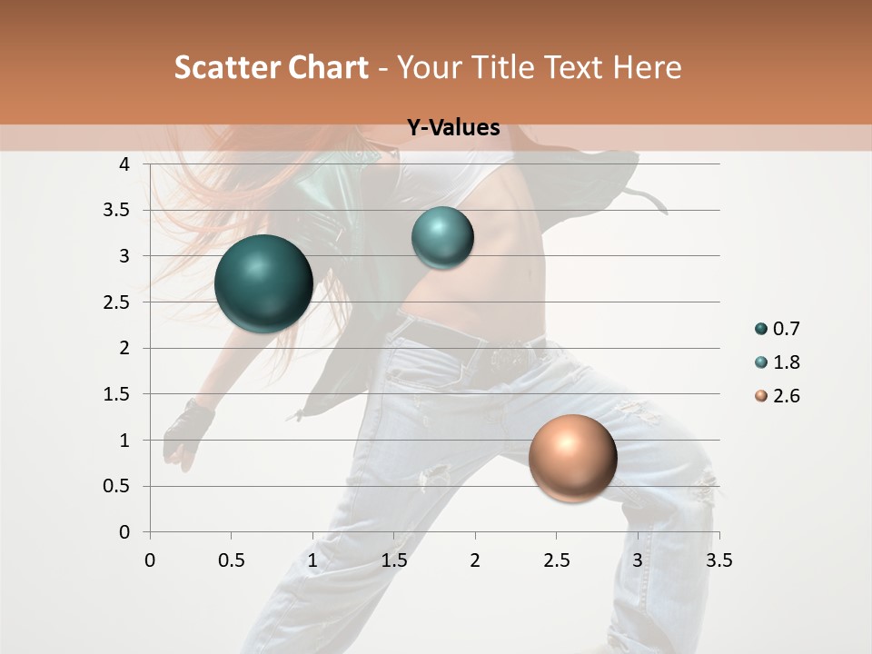 Girl Agility Breakdancer PowerPoint Template