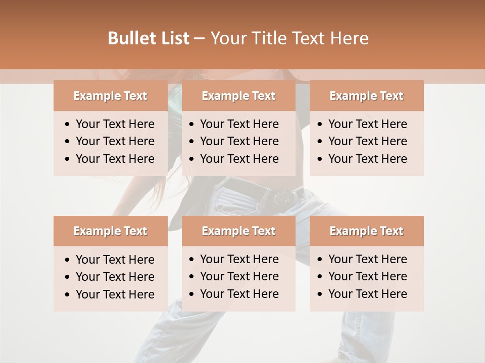 Girl Agility Breakdancer PowerPoint Template