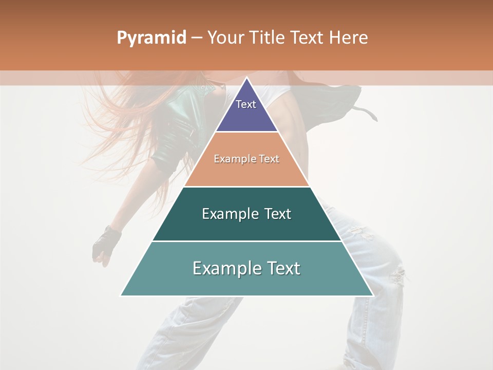 Girl Agility Breakdancer PowerPoint Template