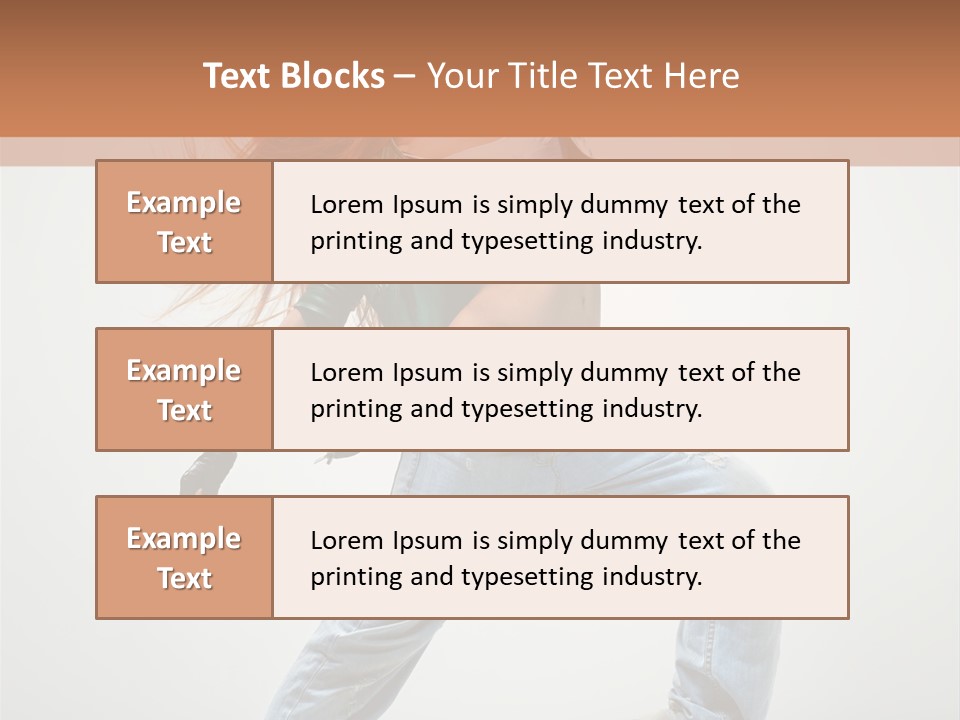 Girl Agility Breakdancer PowerPoint Template