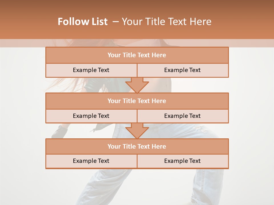 Girl Agility Breakdancer PowerPoint Template