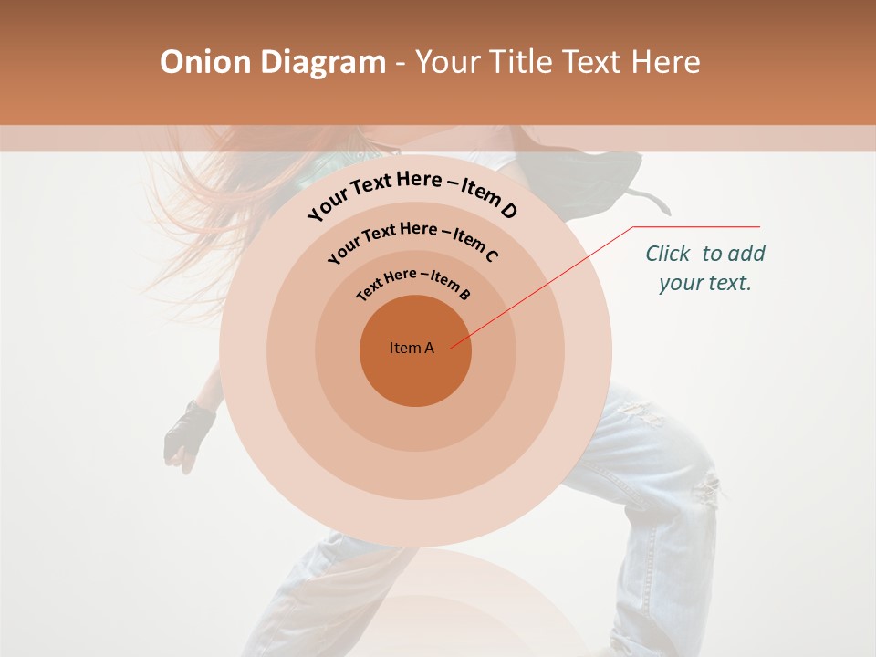 Girl Agility Breakdancer PowerPoint Template