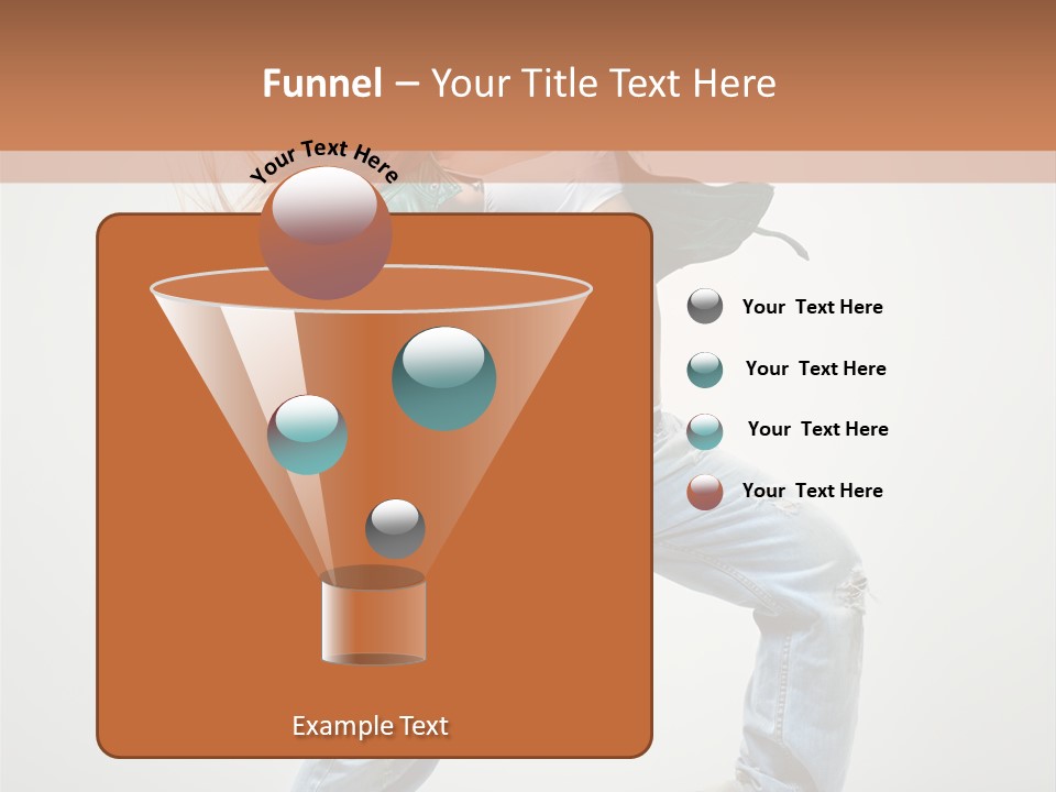 Girl Agility Breakdancer PowerPoint Template