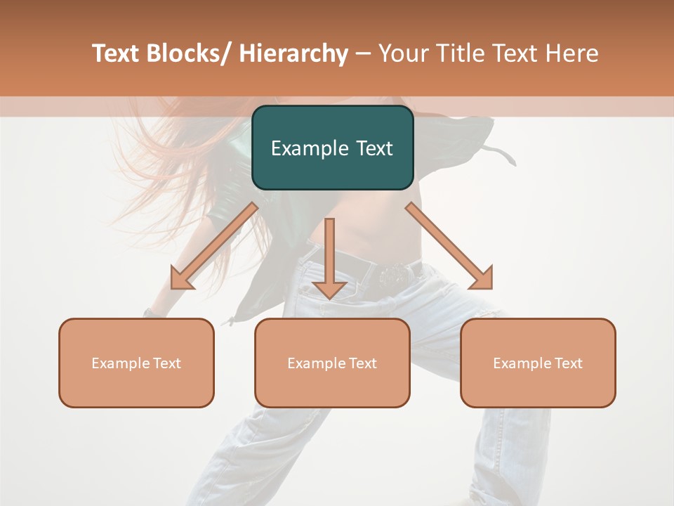 Girl Agility Breakdancer PowerPoint Template