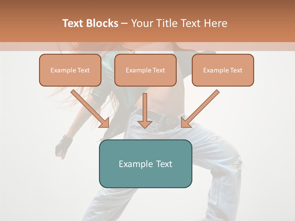 Girl Agility Breakdancer PowerPoint Template