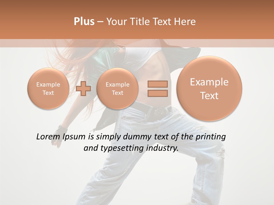 Girl Agility Breakdancer PowerPoint Template