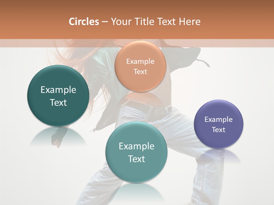 Girl Agility Breakdancer PowerPoint Template