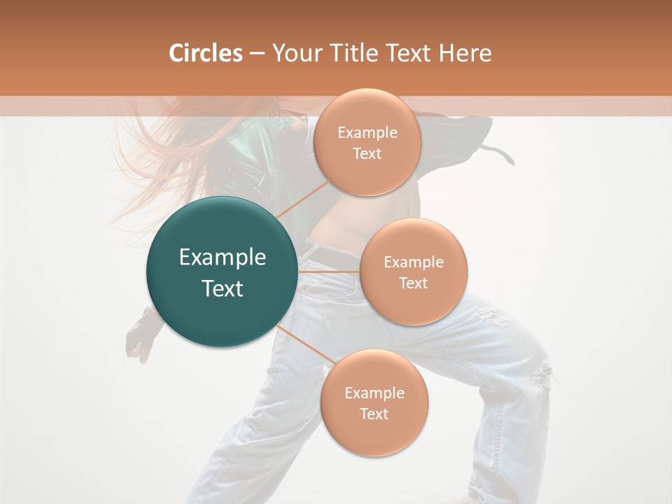 Girl Agility Breakdancer PowerPoint Template