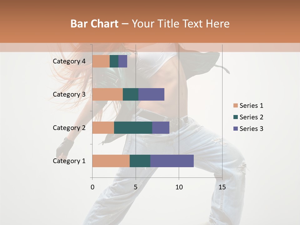 Girl Agility Breakdancer PowerPoint Template