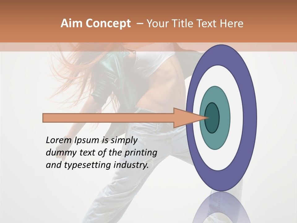 Girl Agility Breakdancer PowerPoint Template