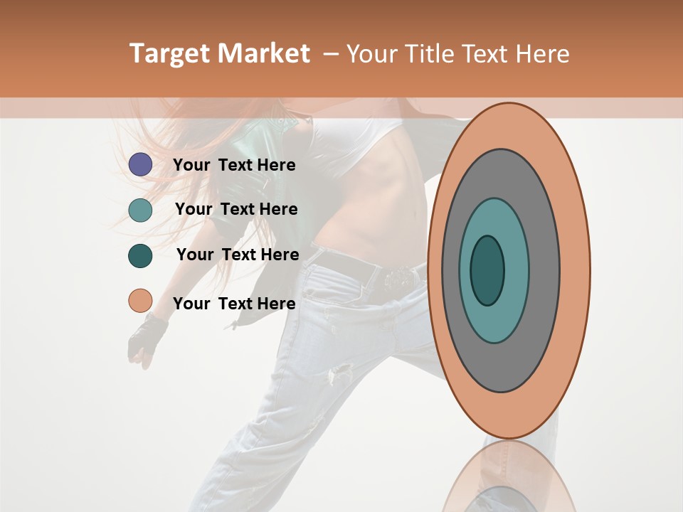 Girl Agility Breakdancer PowerPoint Template