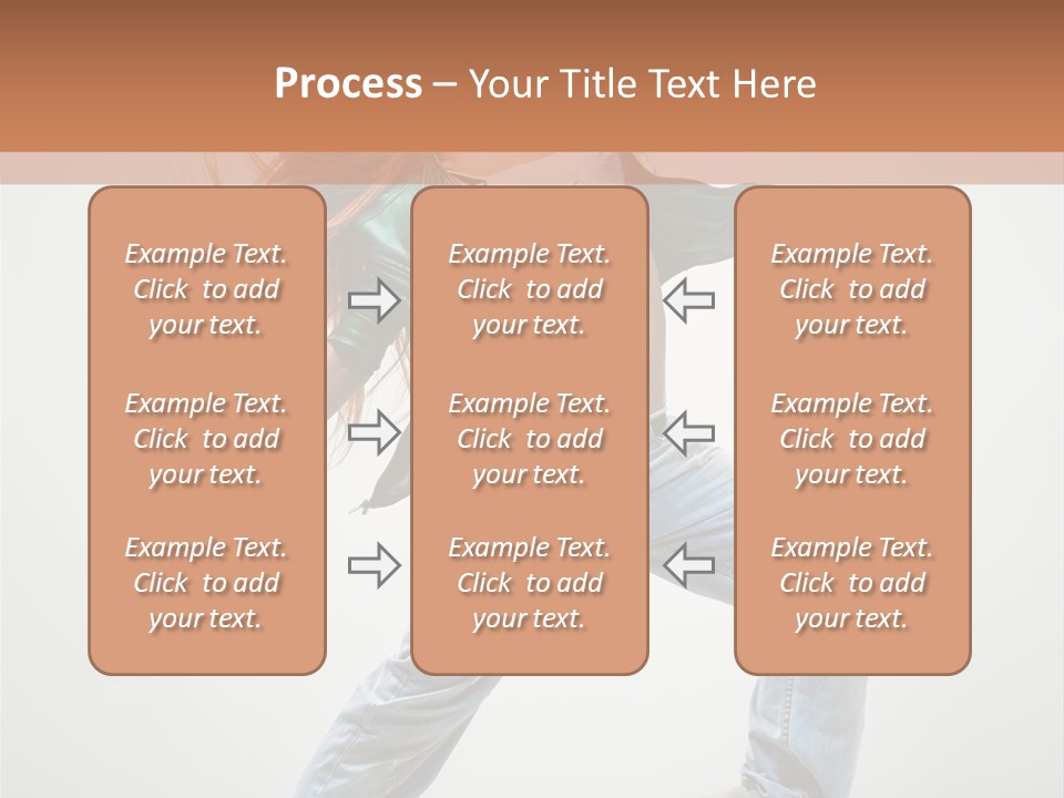 Girl Agility Breakdancer PowerPoint Template