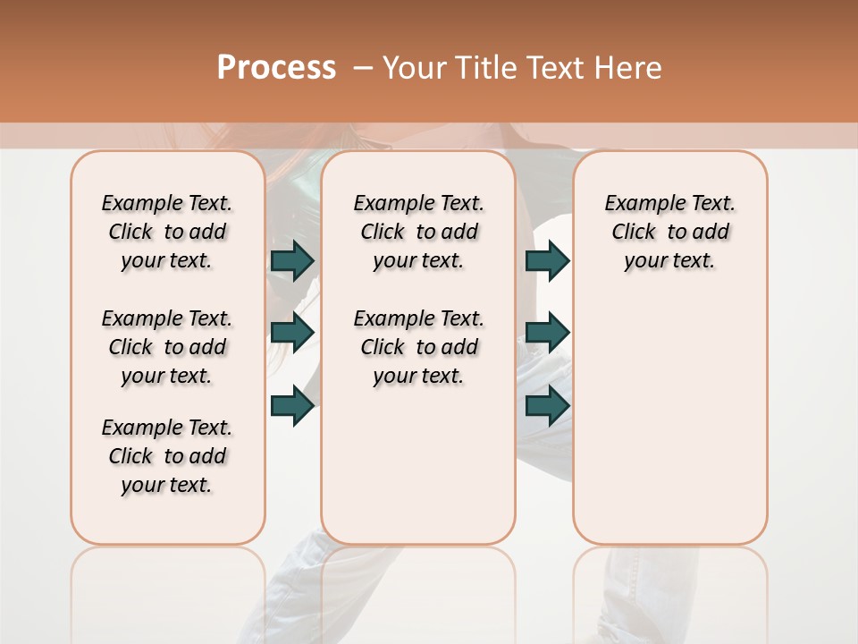 Girl Agility Breakdancer PowerPoint Template