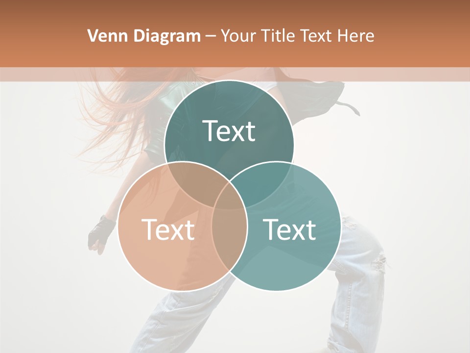 Girl Agility Breakdancer PowerPoint Template