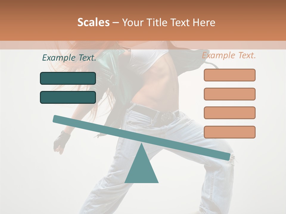 Girl Agility Breakdancer PowerPoint Template