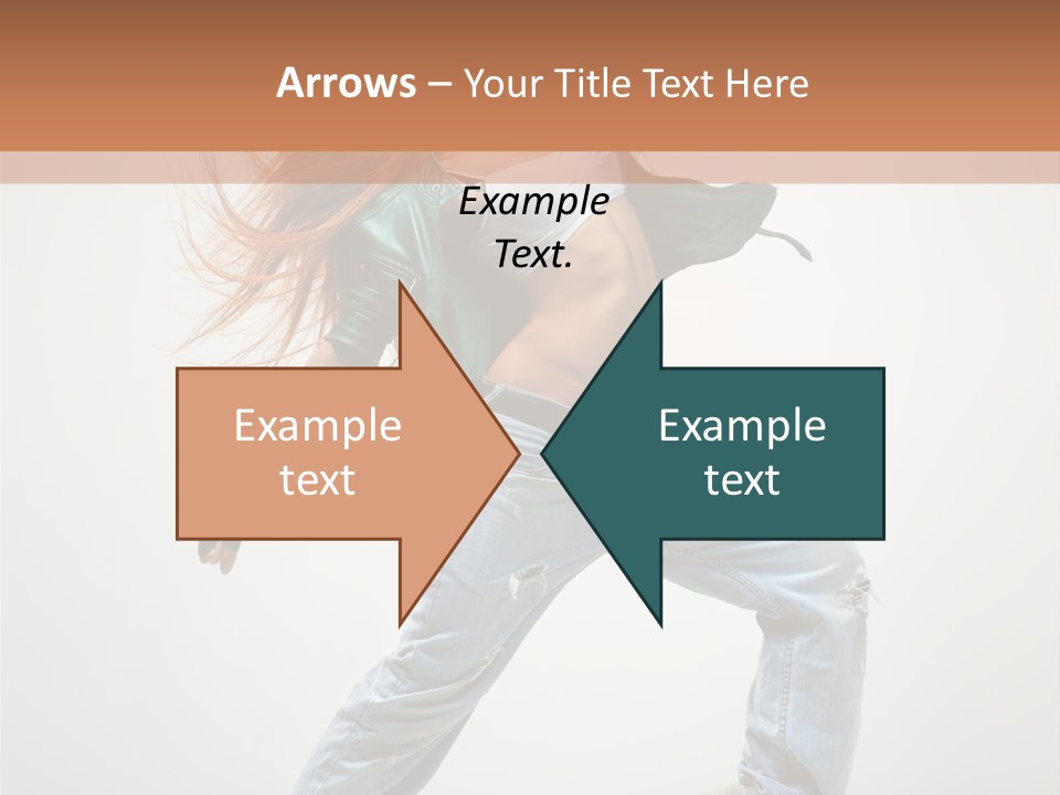 Girl Agility Breakdancer PowerPoint Template