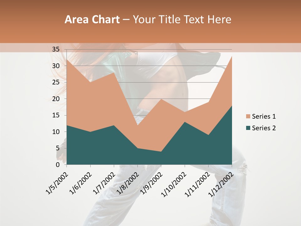 Girl Agility Breakdancer PowerPoint Template