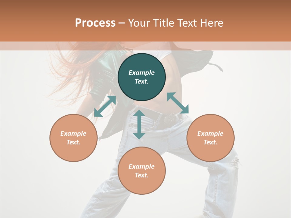 Girl Agility Breakdancer PowerPoint Template