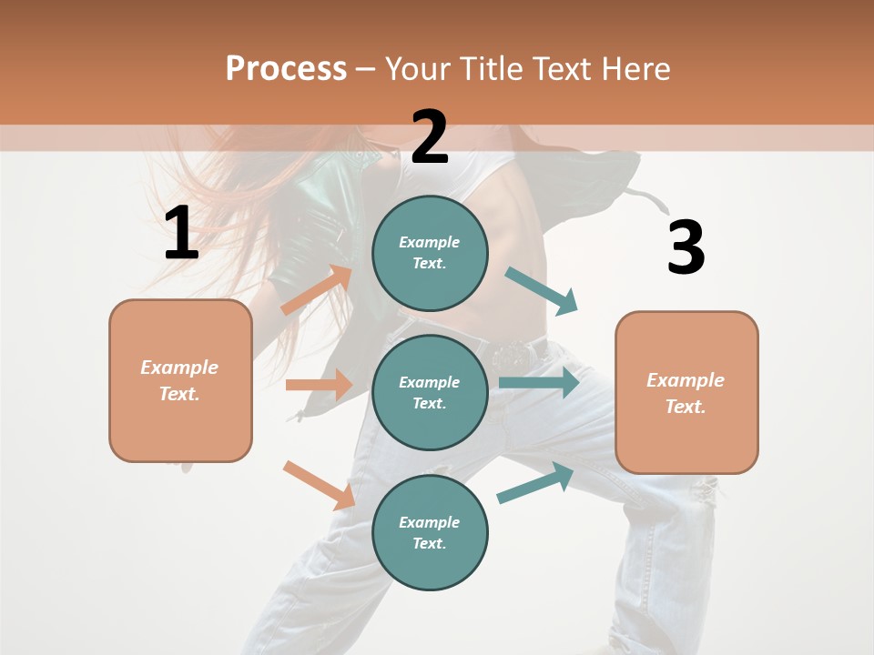 Girl Agility Breakdancer PowerPoint Template