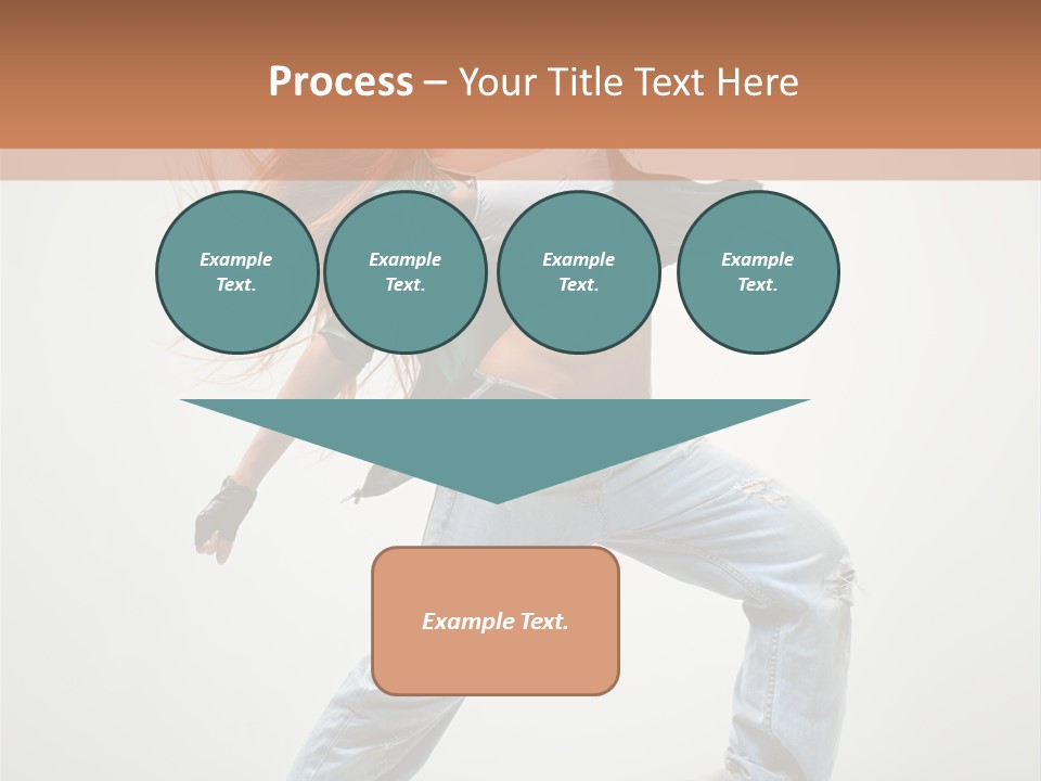 Girl Agility Breakdancer PowerPoint Template