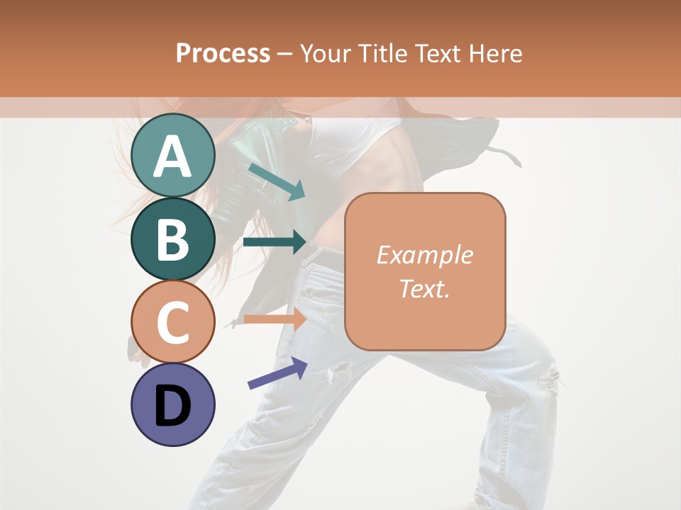 Girl Agility Breakdancer PowerPoint Template