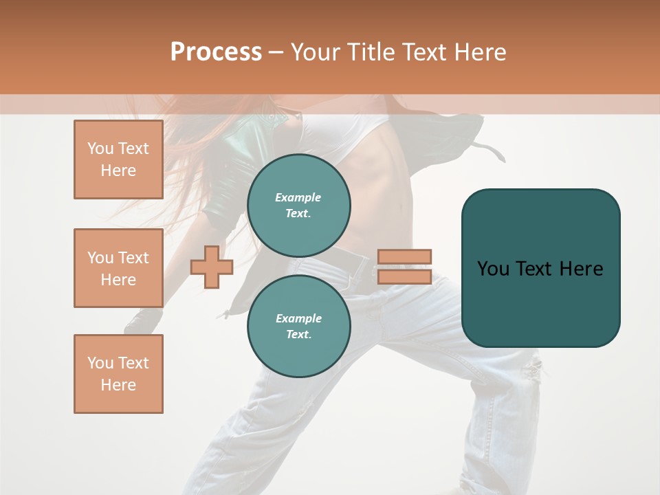 Girl Agility Breakdancer PowerPoint Template