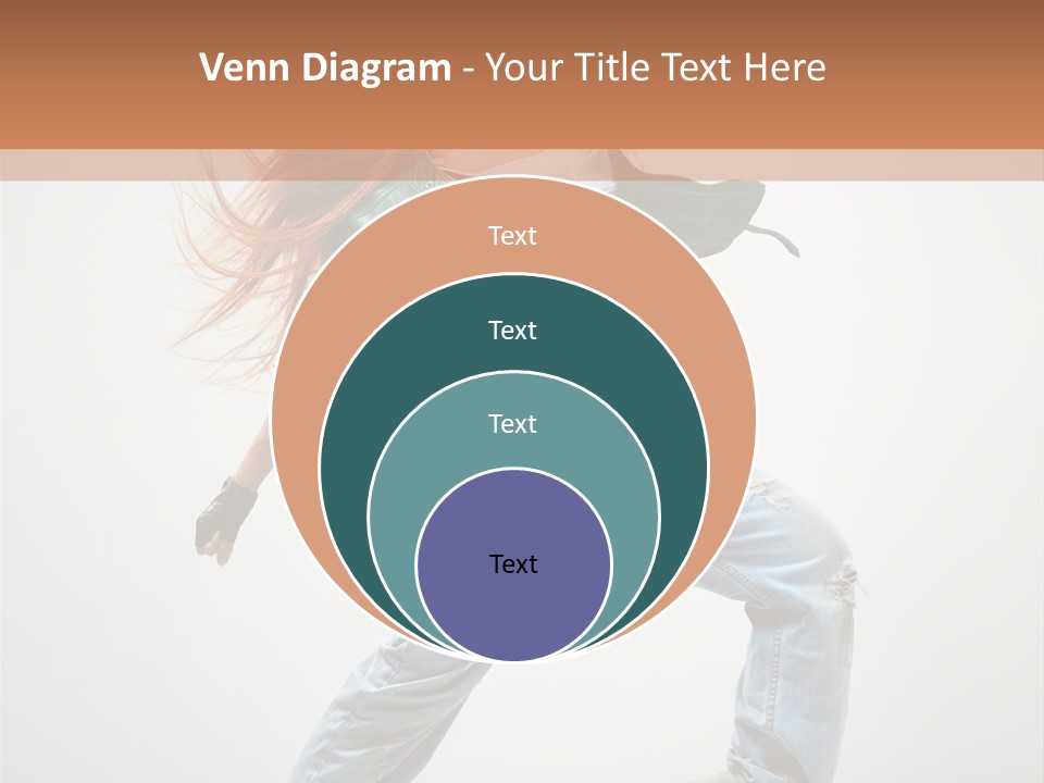 Girl Agility Breakdancer PowerPoint Template