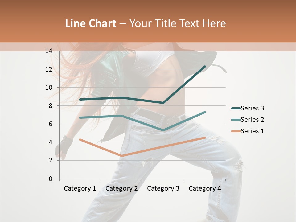 Girl Agility Breakdancer PowerPoint Template