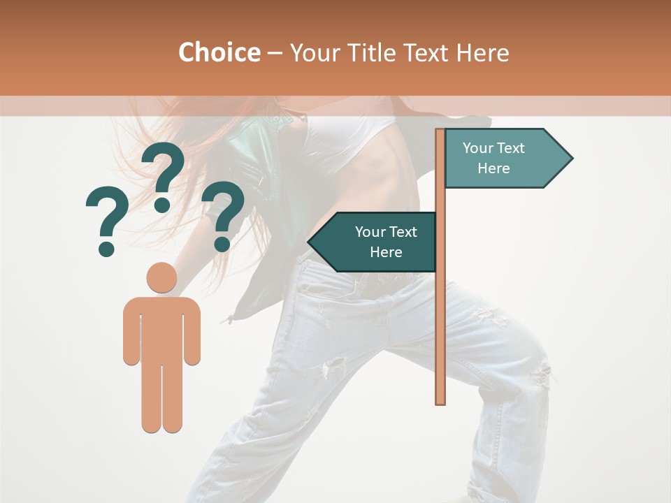 Girl Agility Breakdancer PowerPoint Template