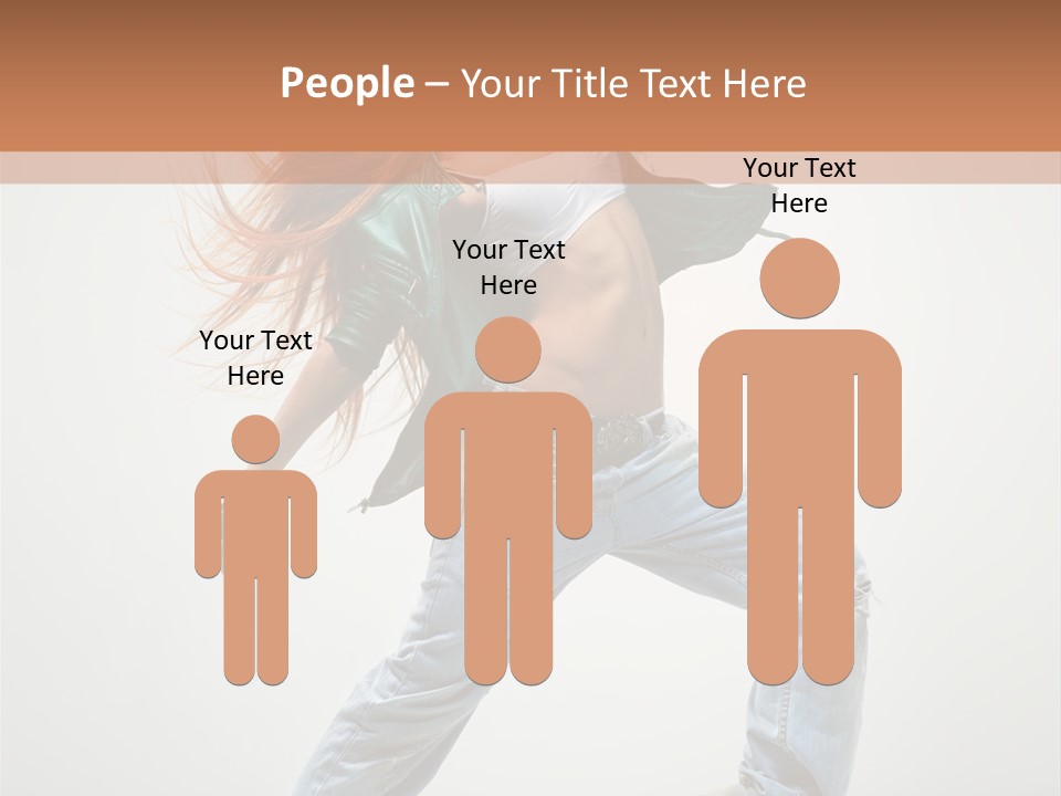 Girl Agility Breakdancer PowerPoint Template