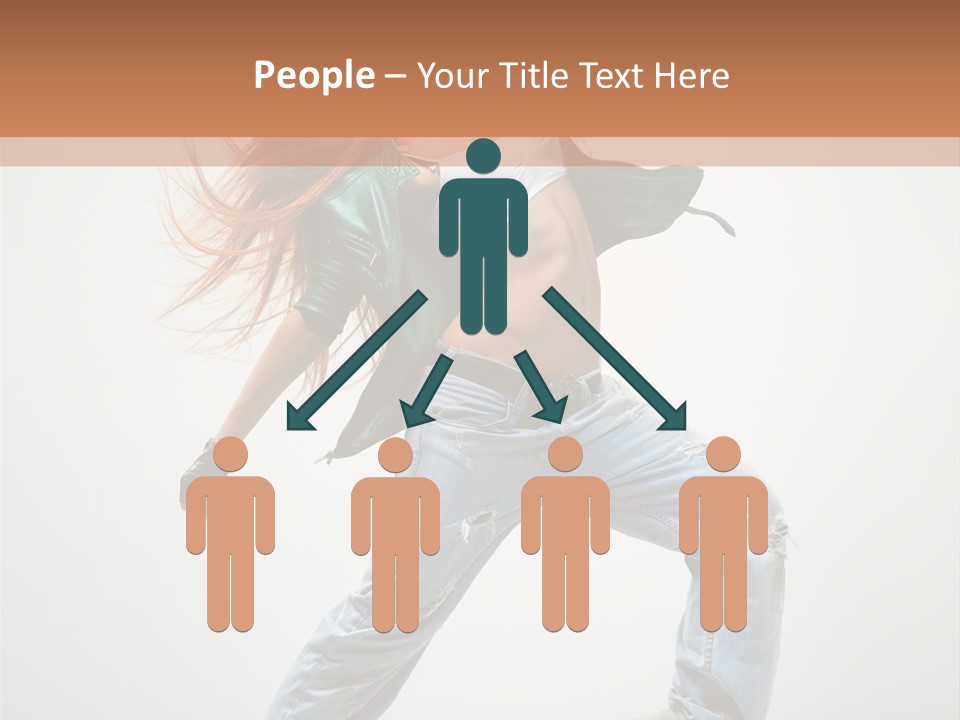 Girl Agility Breakdancer PowerPoint Template