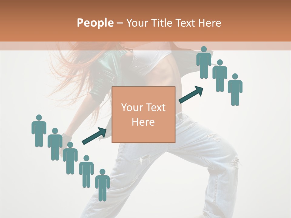 Girl Agility Breakdancer PowerPoint Template