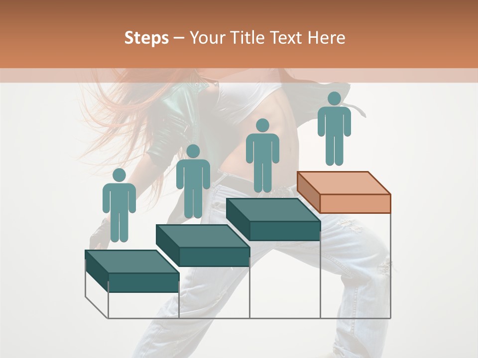 Girl Agility Breakdancer PowerPoint Template