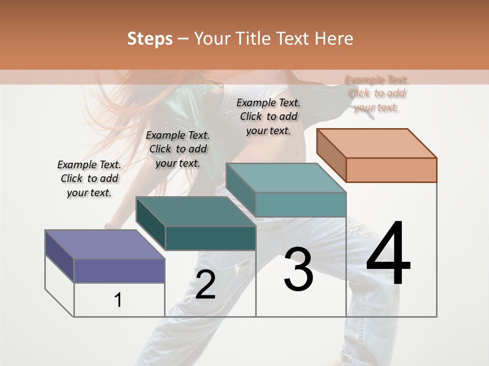 Girl Agility Breakdancer PowerPoint Template