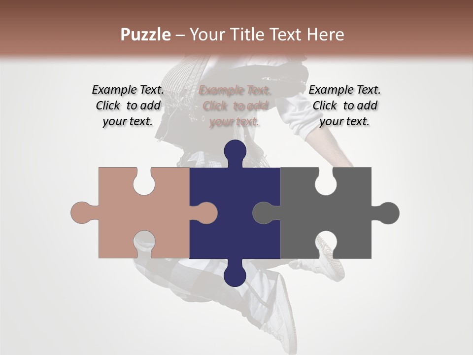 Fitness Mid Air Aerobics PowerPoint Template