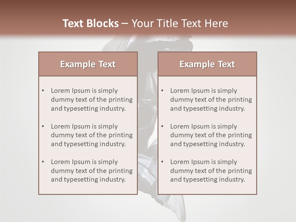 Fitness Mid Air Aerobics PowerPoint Template