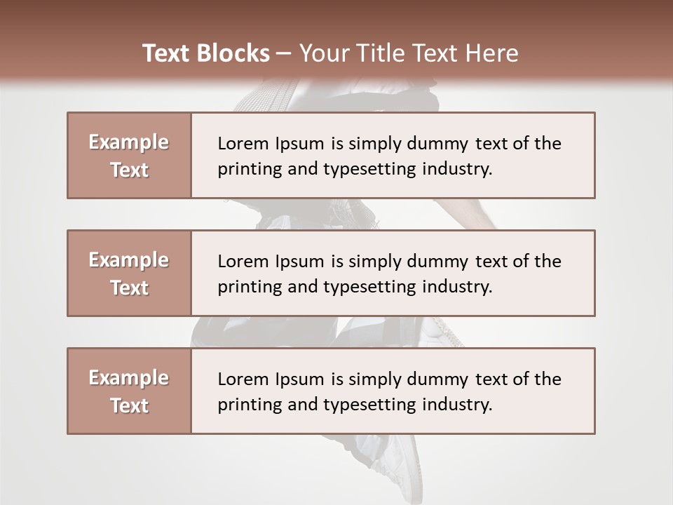 Fitness Mid Air Aerobics PowerPoint Template