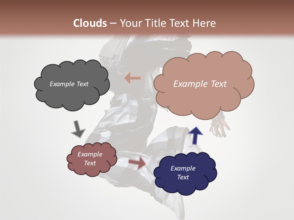 Fitness Mid Air Aerobics PowerPoint Template