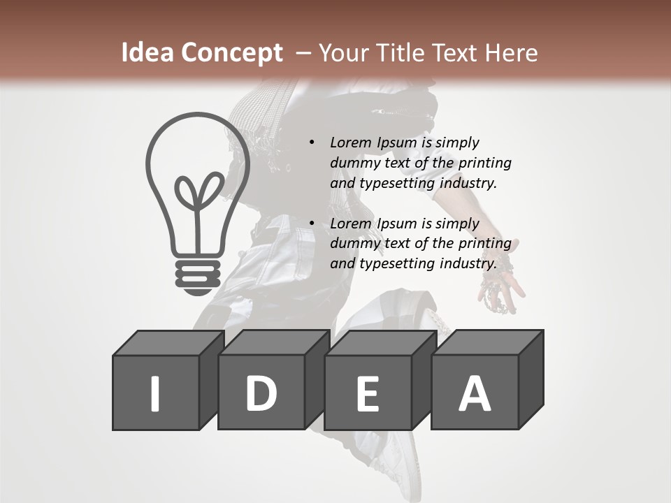 Fitness Mid Air Aerobics PowerPoint Template