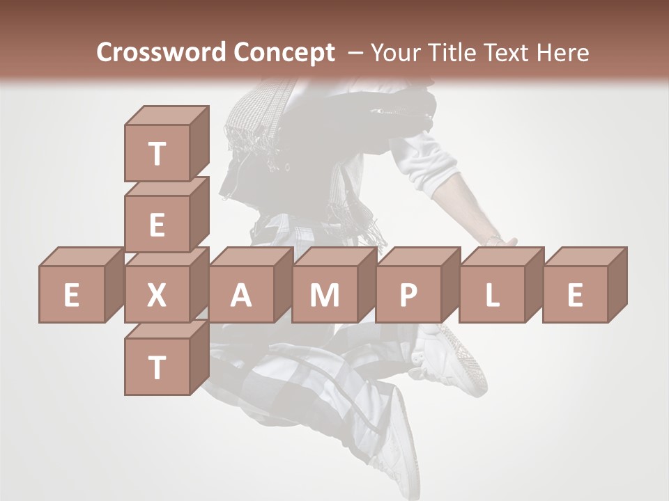 Fitness Mid Air Aerobics PowerPoint Template