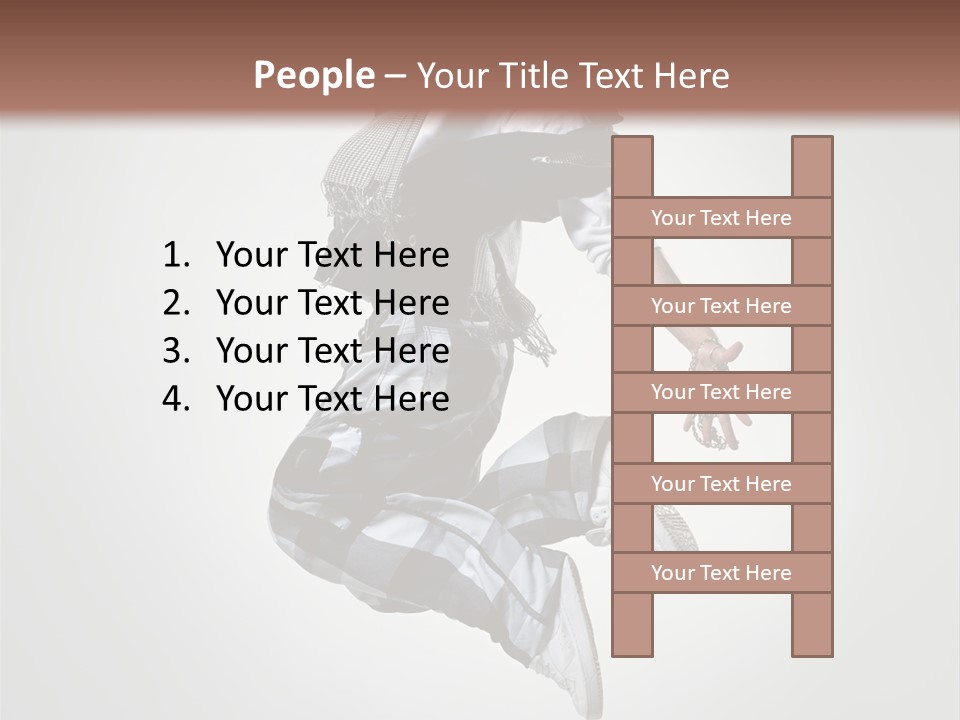 Fitness Mid Air Aerobics PowerPoint Template