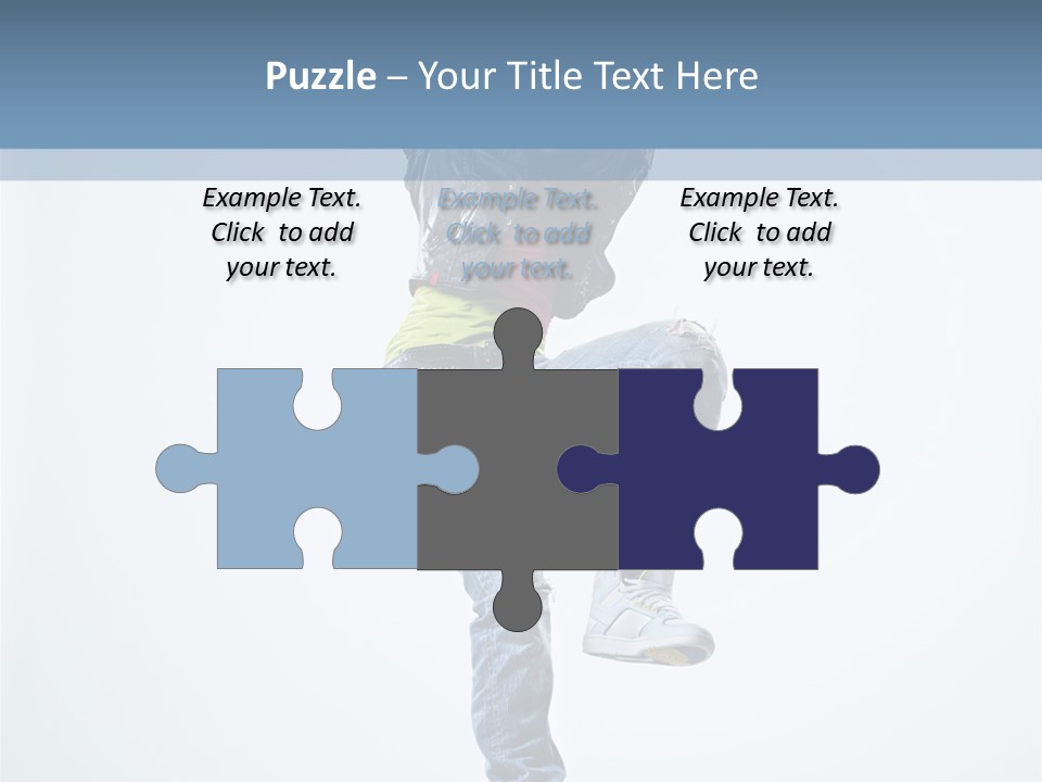 Action Dancer Flexibility PowerPoint Template