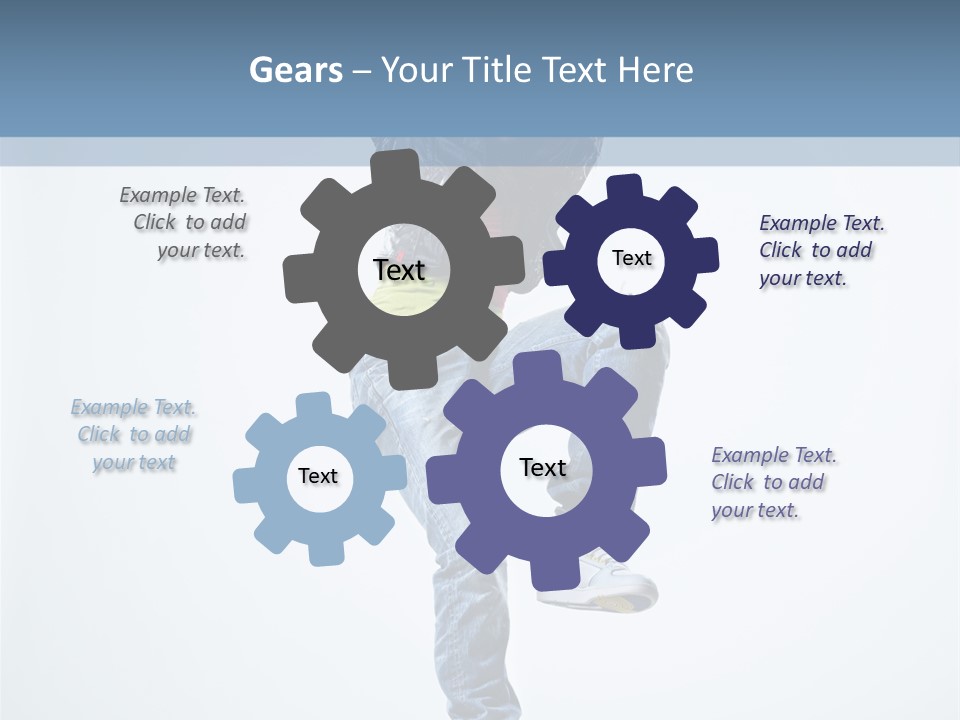 Action Dancer Flexibility PowerPoint Template