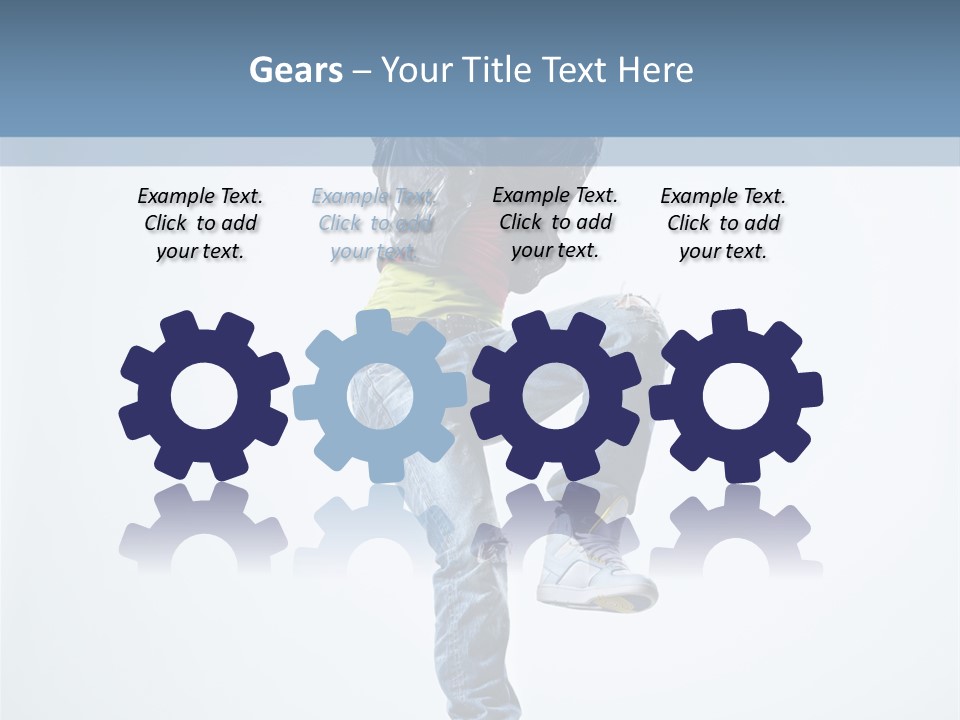 Action Dancer Flexibility PowerPoint Template