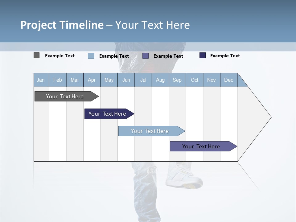 Action Dancer Flexibility PowerPoint Template