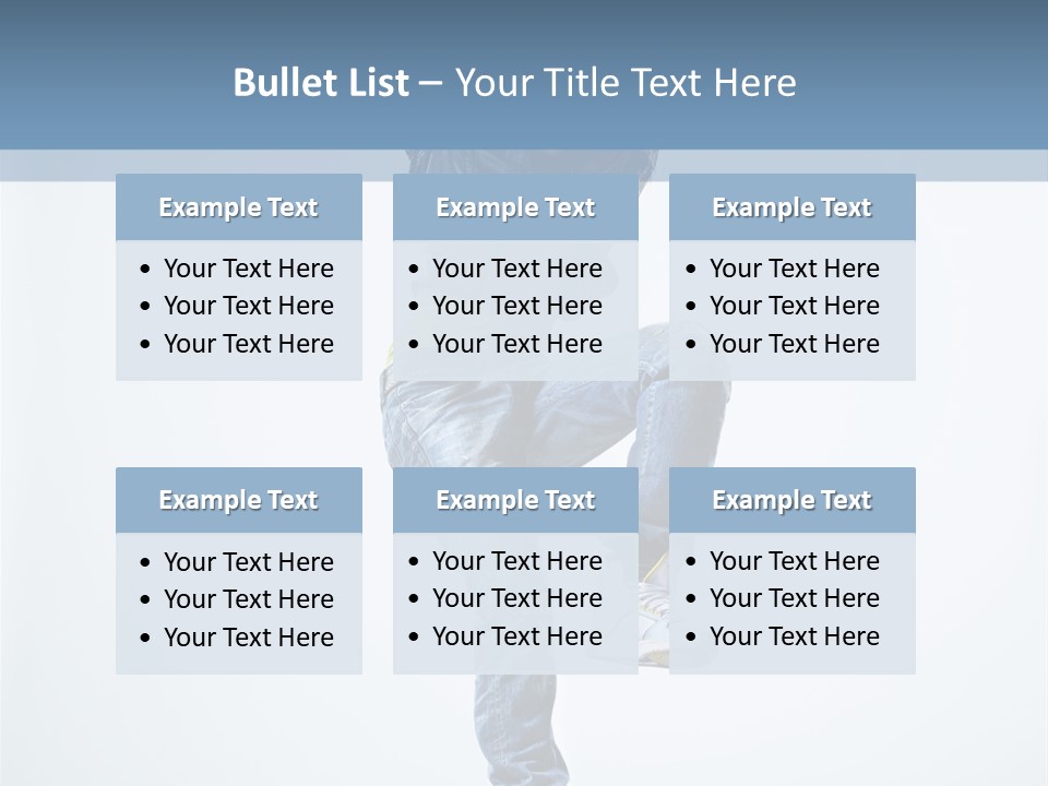 Action Dancer Flexibility PowerPoint Template