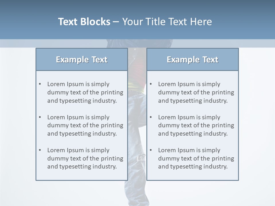 Action Dancer Flexibility PowerPoint Template