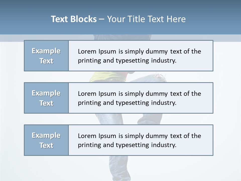 Action Dancer Flexibility PowerPoint Template