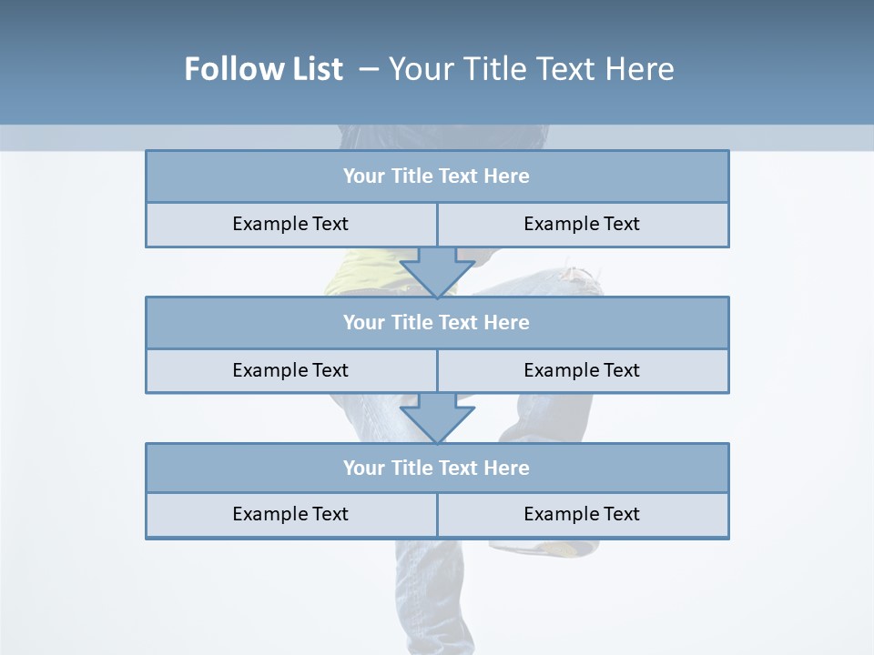 Action Dancer Flexibility PowerPoint Template