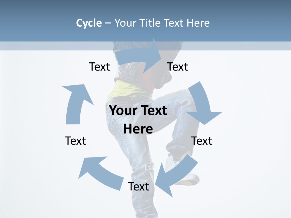 Action Dancer Flexibility PowerPoint Template